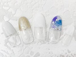 ハーフニュアンスネイル
