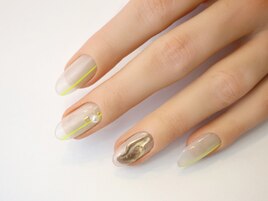 ワンラインネイル/クリアネイル