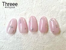 スリーネイルプラスアイラッシュ(Threee Nail+Eyelash)/ストーンネイル