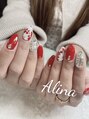 エリナ(Alina)&nbsp;手書きお花アート、和風ネイルも大歓迎