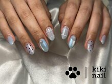 キキネイル 溝の口(kikinail)/ハート／チェックネイル