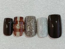 ネイルビート(NAIL BEAT)/チェックネイル　ミラー　インク