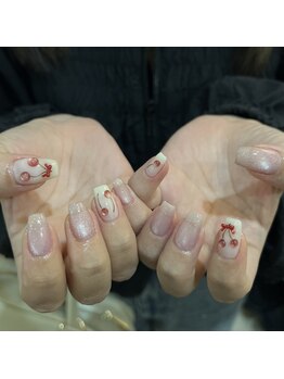 さくらんぼネイル