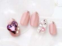ソウ 難波店 nail salon Sou/ピンクハートnail
