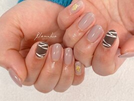 バレンタインネイル