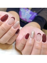 ファンザネイル(fun the nail)/ボルドーネイル