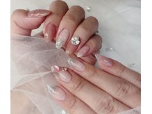 エクラベル(E'clat belle)/大人可愛い綺麗めXmasネイル☆