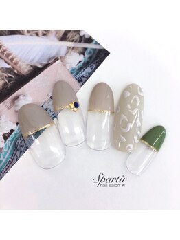 エスパルティール(Spartir)/◆クロッシェレオパードネイル◆