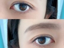 ナナリスボン 福岡(NANA LISBON)/平行眉 + マツエク ネイビー