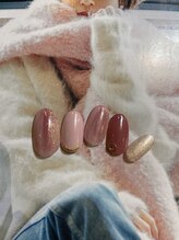 レイネイル レイアイ レイエステティック 扶桑店/ラメ×ピンクネイル