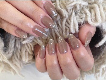 アンルボネイルアイラッシュ(anlubon)/大人上品ネイル