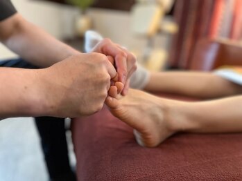 足つぼのソコヂカラ/施術開始は足裏から