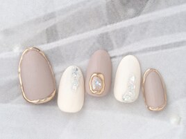 マット×メタリックnail