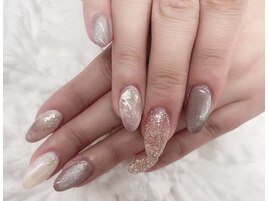 (中原)春マグネットネイル