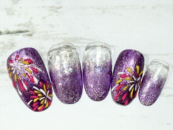 ビービーネイル(BB)/8月定額ネイル