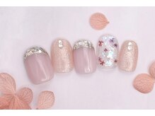 プリッシュ 銀座1丁目店(prish)/6000円　キラキラ　ラメフレンチ