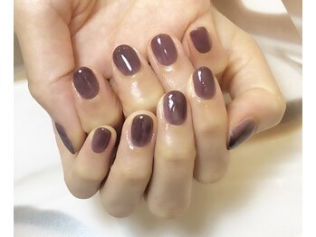 サロンモワ(salon mowa)/☆シアーパープルネイル☆
