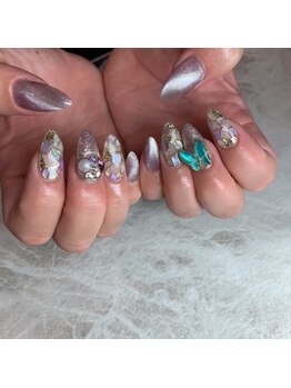 エステティックアンドネイル ローズ(ESTHETIC&NAIL Rose)/蝶々×シェル