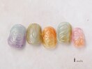 カラフルドロップネイル
