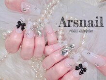 アルスネイル(Ars nail)/黒リボンネイル