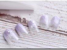 ラジュルネ(nail&eyelash La journee)/ラメグラデーション×雪の結晶