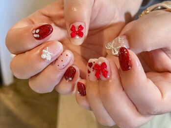 バレンタインネイル担当羽鳥