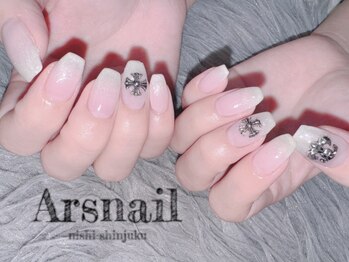 アルスネイル(Ars nail)/白グラデーション