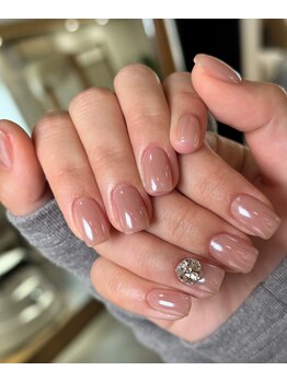 ユミネイル(Yumi Nail)/ワンカラー+オーロラ