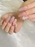 ［HAND］ちゅるちゅるオーロラミラーネイル　￥5300