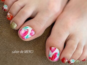 サロン ド メルシー(Salon de MERCI)/foot☆イチゴnail