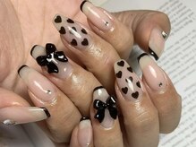 サロンドファン(salon de Fan)/ブラックハートネイル！