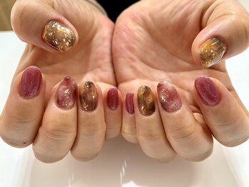 ゲンネイル(gen Nail)/秋に人気！べっ甲アート☆