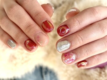 マニネイルケア なんば店(maninail CARE)/キラキラ星ネイル