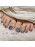 ☆新規限定☆フットジェルネイル親指のみアート￥6710