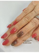 プライベート ネイルサロン マーマ(murmur)/シースルードットデザイン