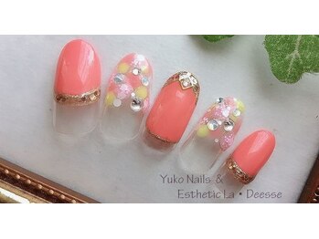 ユウコネイルズアンドエステティック ラ デェス(Yuko Nails & Esthetic La Deesse)/ゴールドコース (定額制)¥8000