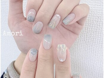 海ネイル×涼しげデザイン