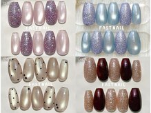 FASTNAIL 札幌駅前店【さっぽろ東急百貨店】 パラジェル/ジェルネイル専門/マグネット/定額 ¥5410 ◆ シンプルAコース
