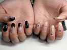 大人ブラックネイル