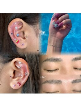ユニ ビューティー アンド ネイルサロン(uni.Beauty&Nail salon)の写真/【ネイル以外も充実!】パーマネントジュエリーや耳つぼ、巻き爪矯正などもやってます!