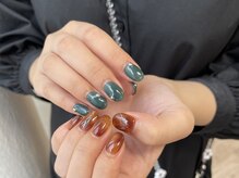 カイノ 福岡天神店(KAINO)/アシンメトリーネイル