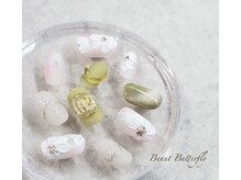 ネイルサロンスクール ビュートバタフライ 町田店(BEAUT BUTTERFLY)/押し花フラワーネイル