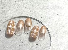 ネイルサロン マリキータ(MARIQUITA)/冬ネイル/ゴールド/リボン