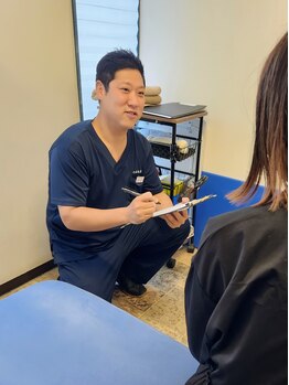 おの整体院 かものみや分院/初回は丁寧なカウンセリングから