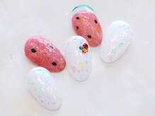 ルシェルアイ/スイカ☆夏ネイル