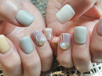シーエスネイル 元住吉店(CS NAIL)の写真/シンプルだからこそ差がつく！上品で大人可愛いネイルをご提案♪お仕事上派手にできない方もご相談下さい◎
