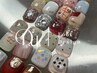 【Foot】フットバス付|親指ニュアンスフットネイル 定額design 6,500円