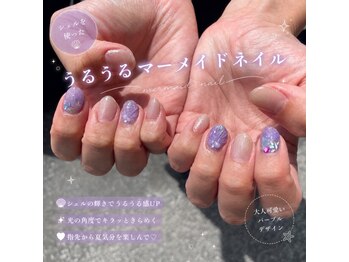 フィックスラッシュ 高知駅前(fix lash)の写真/フットネイル◇《選べるワンカラーorフラッシュ¥3850/マグネット¥4400/親指アート¥4400》