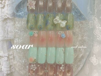 ソアー(soar)の写真/《話題のトレンドパーツを豊富にご用意★》気になるデザインは【soar nail salon】にお任せください!!