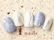アイネイルズ 町田店(I nails)/水彩あじさい風フラワー 10480円
